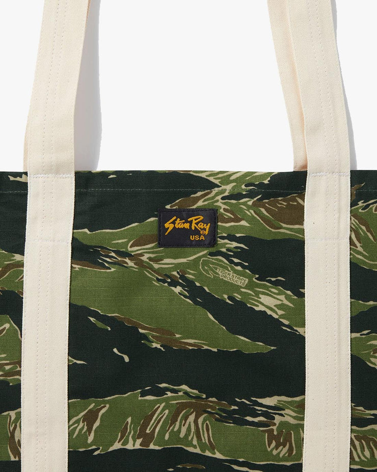 Stan Ray Made in USA Tote Bag - Green Tigerstripe Ripstop