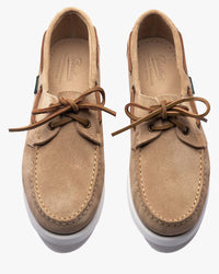 Paraboot Barth Shoe - Beige Velvet / Marine Blanc