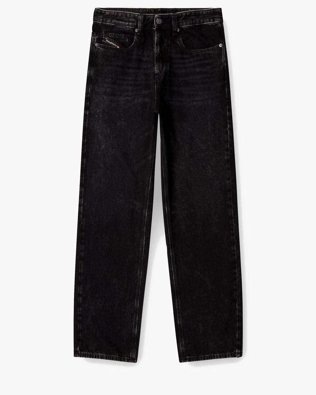 Diesel 2001 D-Macro Relaxed Wide Leg Mens Jeans - 09P09 / Black