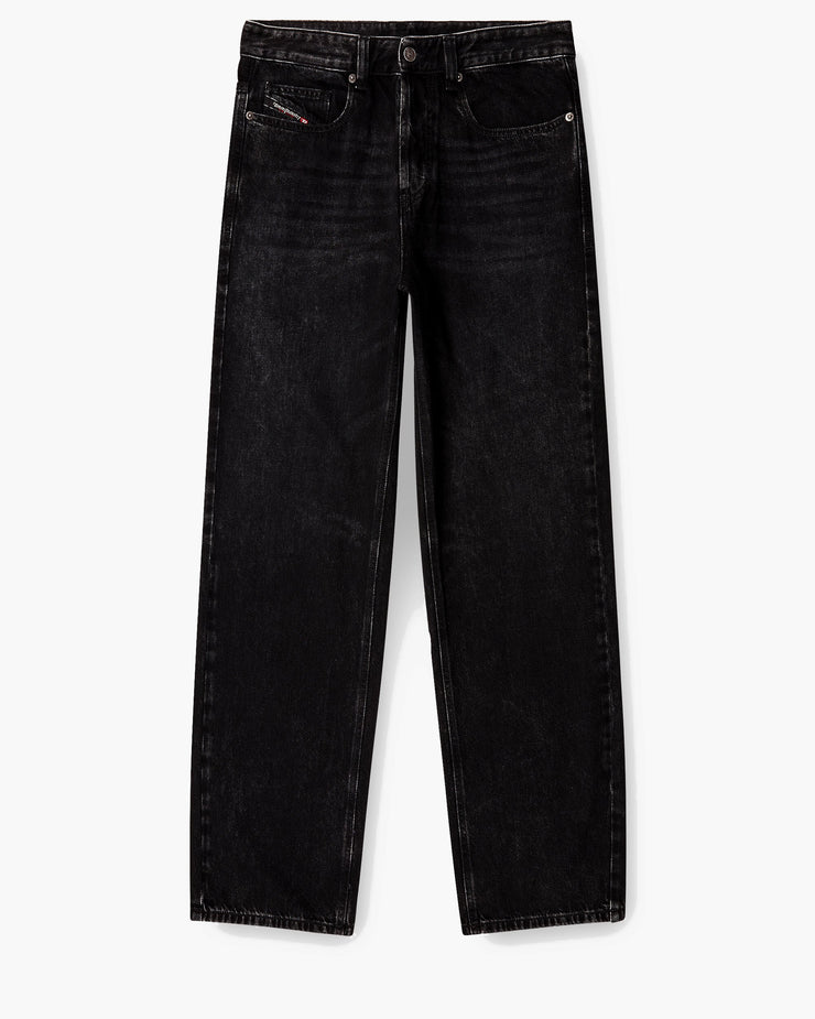 Diesel 2001 D-Macro Relaxed Wide Leg Mens Jeans - 09P09 / Black