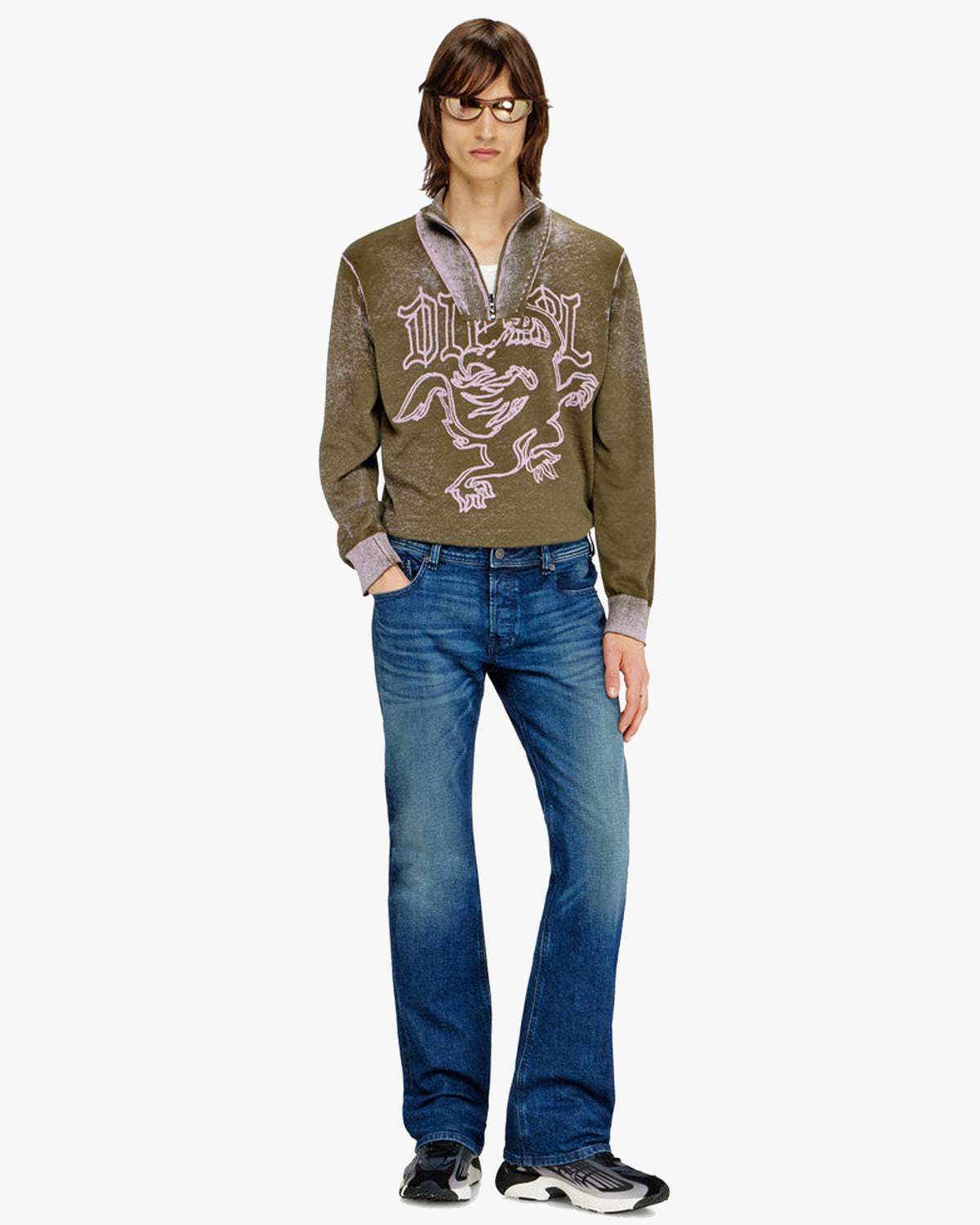 Diesel 2007 Zatiny Bootcut Mens Jeans - 09L51 / Dark Blue