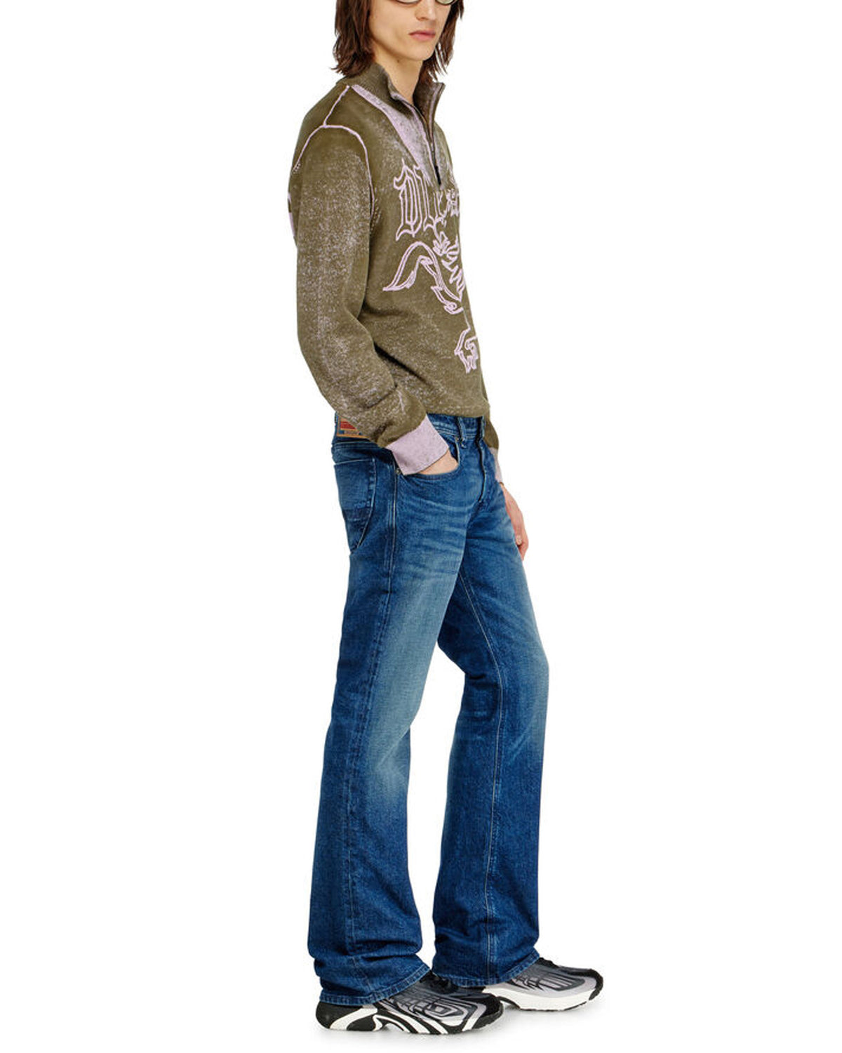 Diesel 2007 Zatiny Bootcut Mens Jeans - 09L51 / Dark Blue