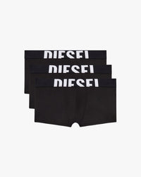 Diesel Damien 3-Pack Microfibre Boxer Briefs - Black | Diesel Underwear | Jeanstore