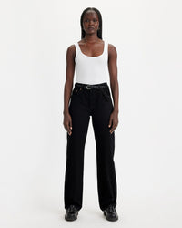 Levi's® Womens 501 90's Relaxed Straight Fit Jeans - Rinsed Blacktop | Levi's® Jeans | JEANSTORE