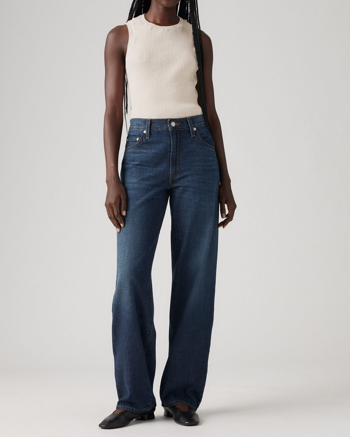 Levi's® Womens Baggy Dad Loose Fit Linen+ Denim Jeans - Do You Mind | Levi's® Jeans | JEANSTORE