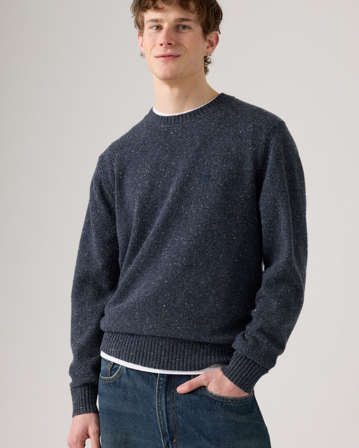 Levi's® Original HM Wool Sweater - Neppy Fleck / Dress Blues
