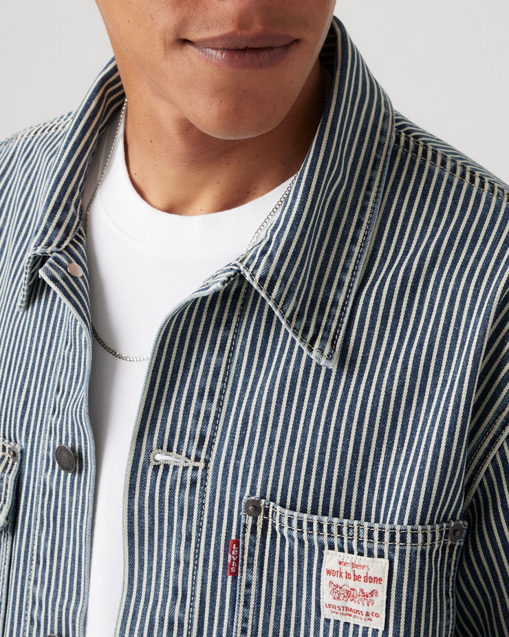 Levi's® Workwear Sunrise Trucker Jacket Aged Railroad Stripe
