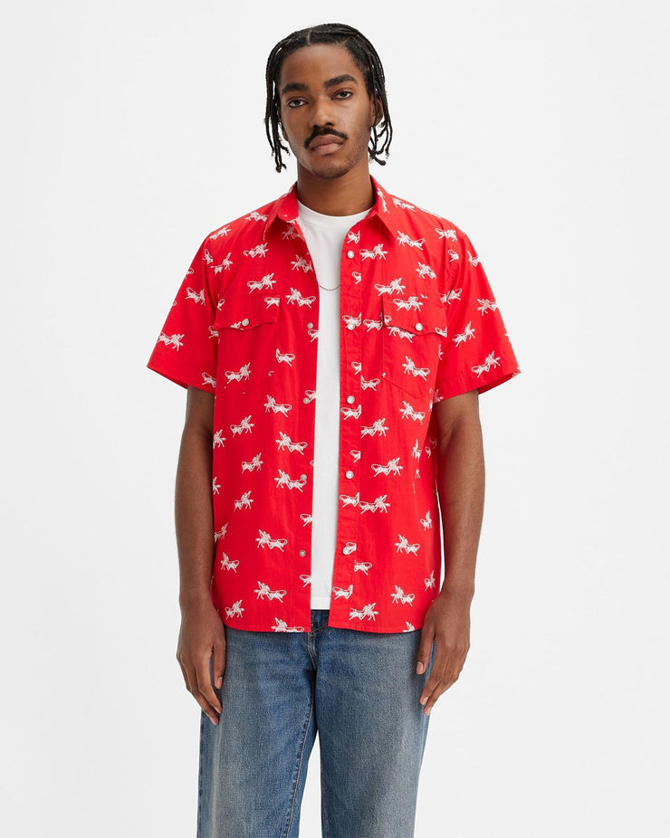 Levi's® Relaxed Fit Western Shirt - Cowboy Convo / High Risk Red