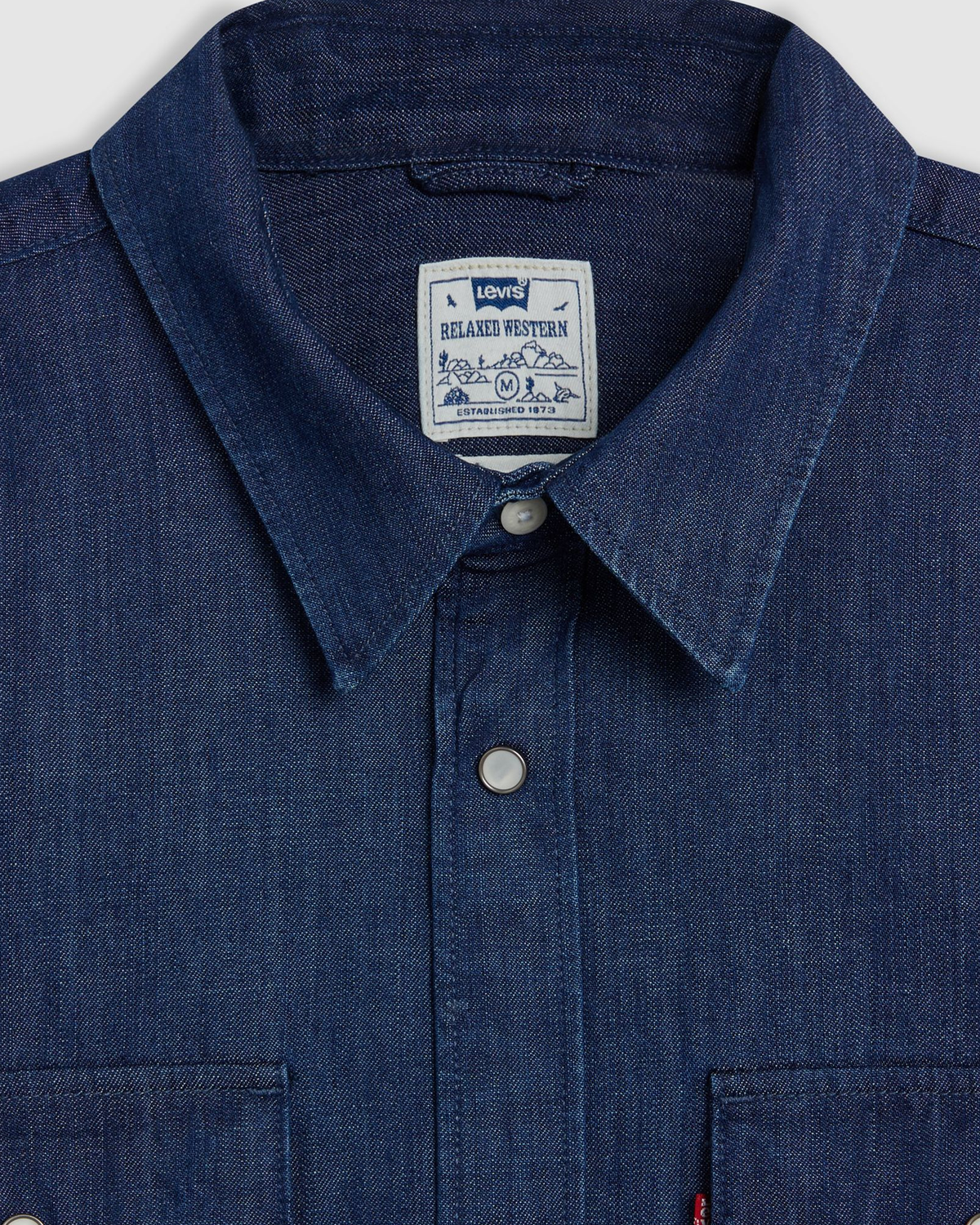 Levi's® S/S Relaxed Fit Western Denim Shirt - Olsen Dark Wash | Levi's® Shirts | JEANSTORE