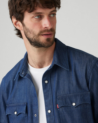 Levi's® S/S Relaxed Fit Western Denim Shirt - Olsen Dark Wash | Levi's® Shirts | JEANSTORE