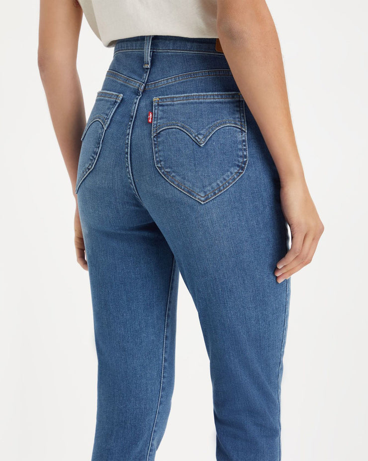 Levi's Mile High Super Skinny Jeans Vrouwen, Dark Indigo Worn In, 23W / 28L Levi's Mile High Super Skinny Jeans Vrouwen, Dark Indigo Worn In, 23W / 28L