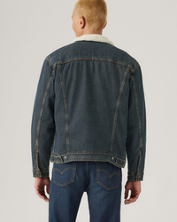 Levi's® Relaxed Fit Sherpa Trucker Jacket - Night Shadows | Levi's® Jackets & Coats | JEANSTORE