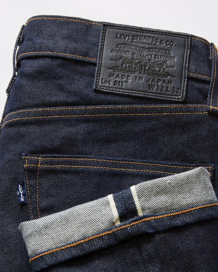 Levi's 511 raw selvedge jeans hotsell