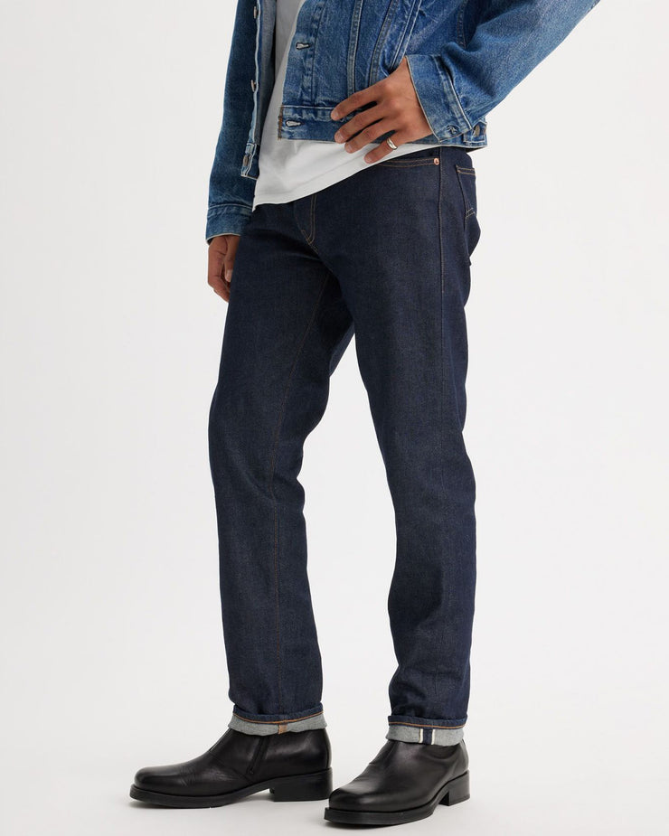 Levis 511 black selvedge best sale