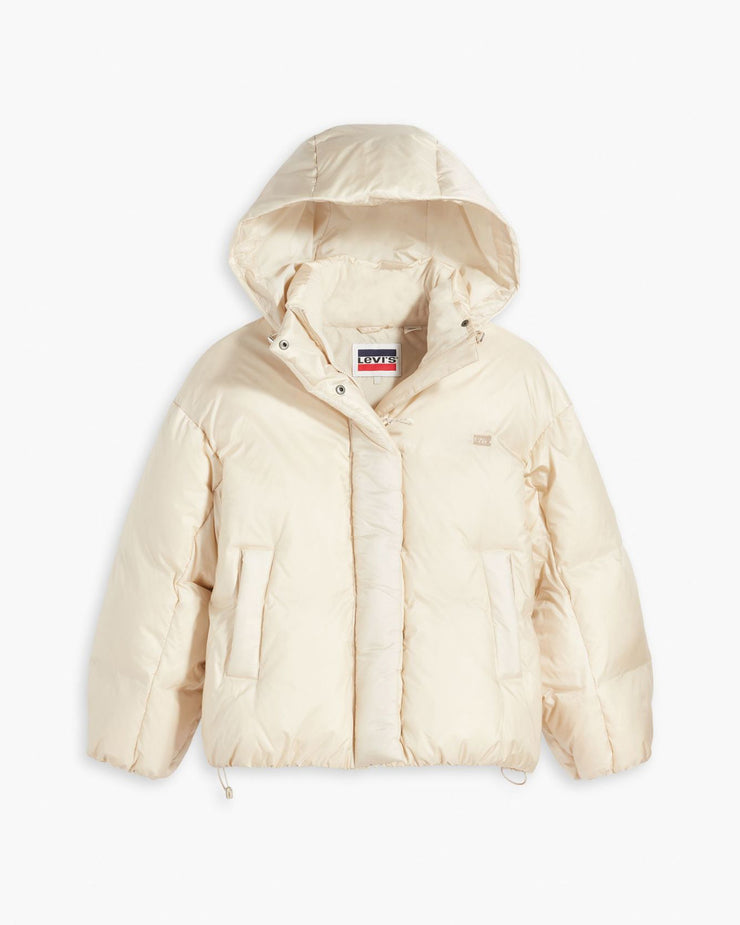 Levi's® Womens Pillow Bubble Shorty Puffer Jacket - Almond Milk