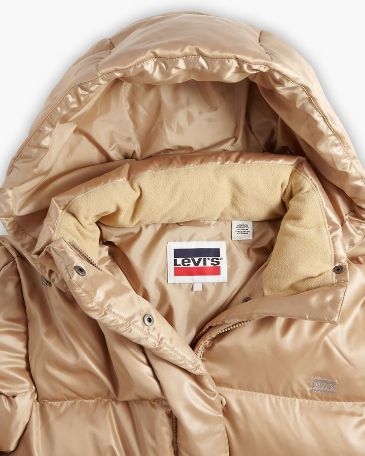 Levi's® Womens Pillow Bubble Mid Puffer Jacket - Travertine