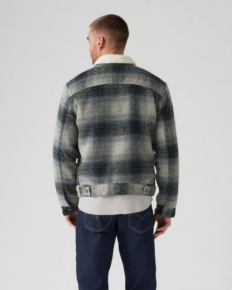 Levi's® Type III Sherpa Jacket - Westin Plaid / Car Park Grey | Levi's® Jackets & Coats | JEANSTORE