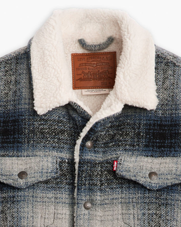 Levi's® Type III Sherpa Jacket - Westin Plaid / Car Park Grey | Levi's® Jackets & Coats | JEANSTORE