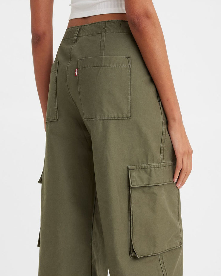Levi's® Womens Baggy Cargo Pants - Olive Night