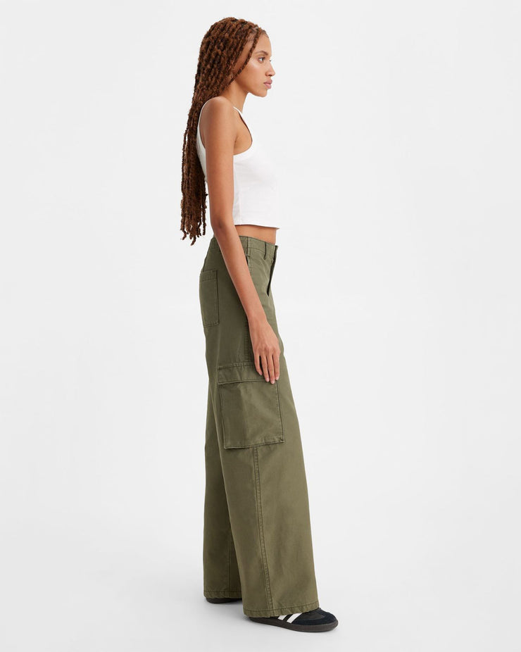 Levi's® Womens Baggy Cargo Pants - Olive Night