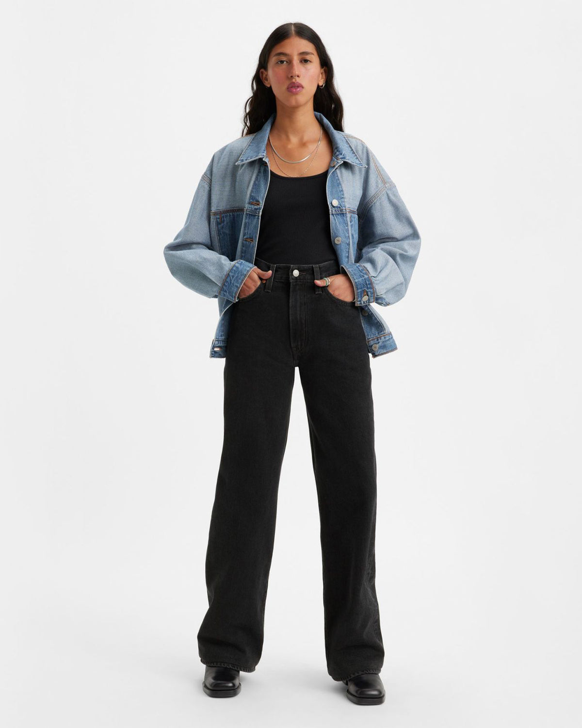 Levi's® Womens Ribcage Wide Leg Jeans - Rosie Posie | Levi's® Jeans | JEANSTORE