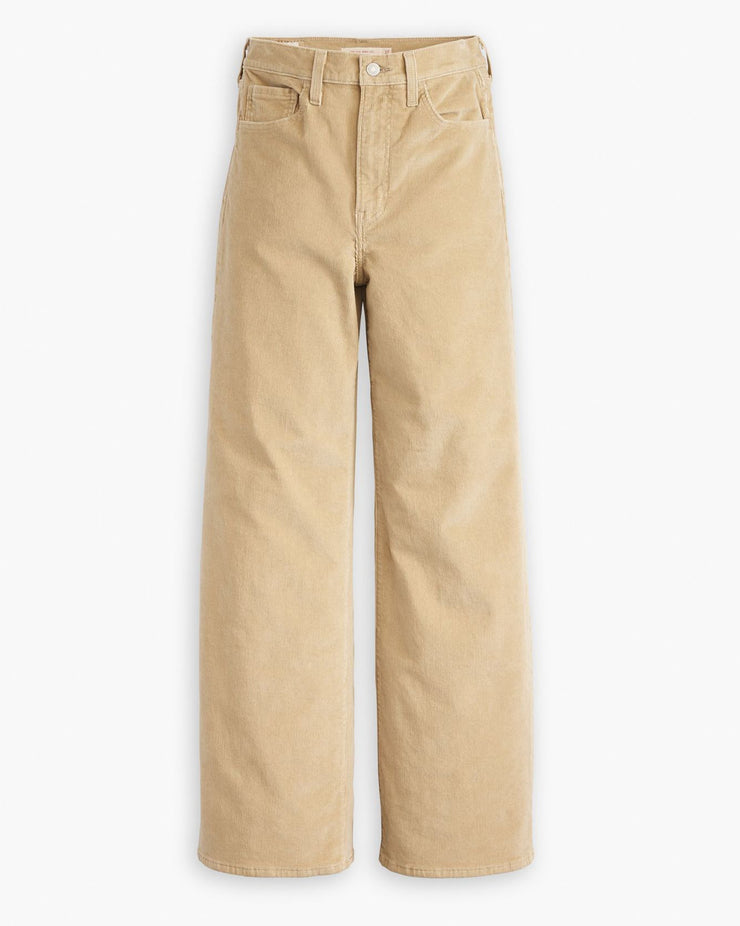 Levi's® Womens Ribcage Wide Leg Cords - Safari