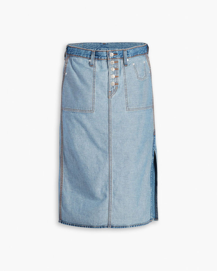 Levi's® Womens Reversible Side Slit Skirt - Soft As Butter Mid No Dp