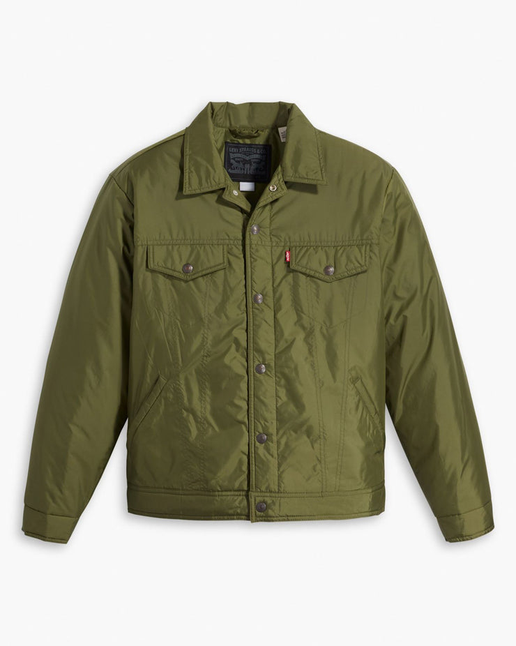 Levi's® Relaxed Fit Padded Trucker Jacket - Sea Moss
