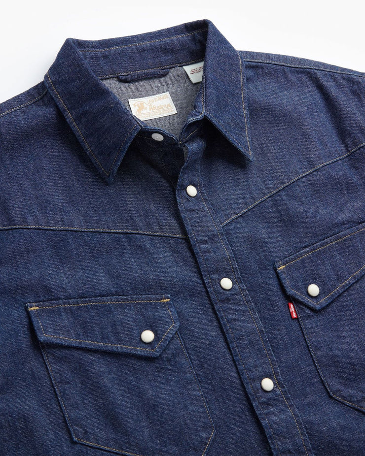 Levi's® Japanese Denim '54 Longhorn Western Shirt - Longfellow Rinse