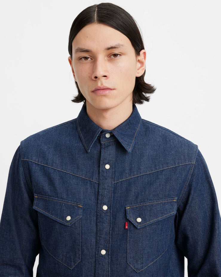 Levi's® Japanese Denim '54 Longhorn Western Shirt - Longfellow Rinse