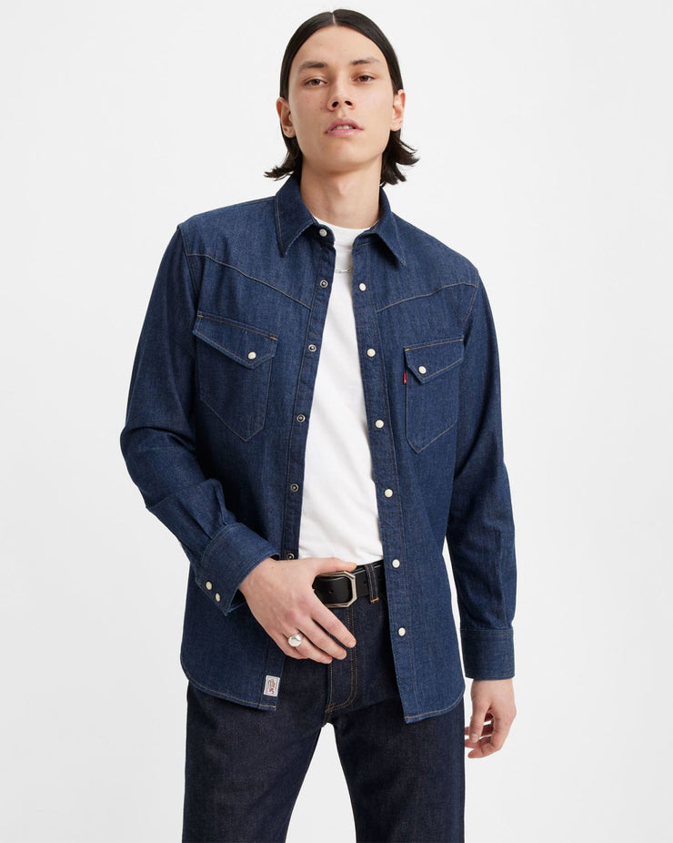 Levi's® Japanese Denim '54 Longhorn Western Shirt - Longfellow Rinse