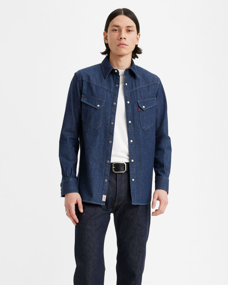 Levi's® Japanese Denim '54 Longhorn Western Shirt - Longfellow Rinse