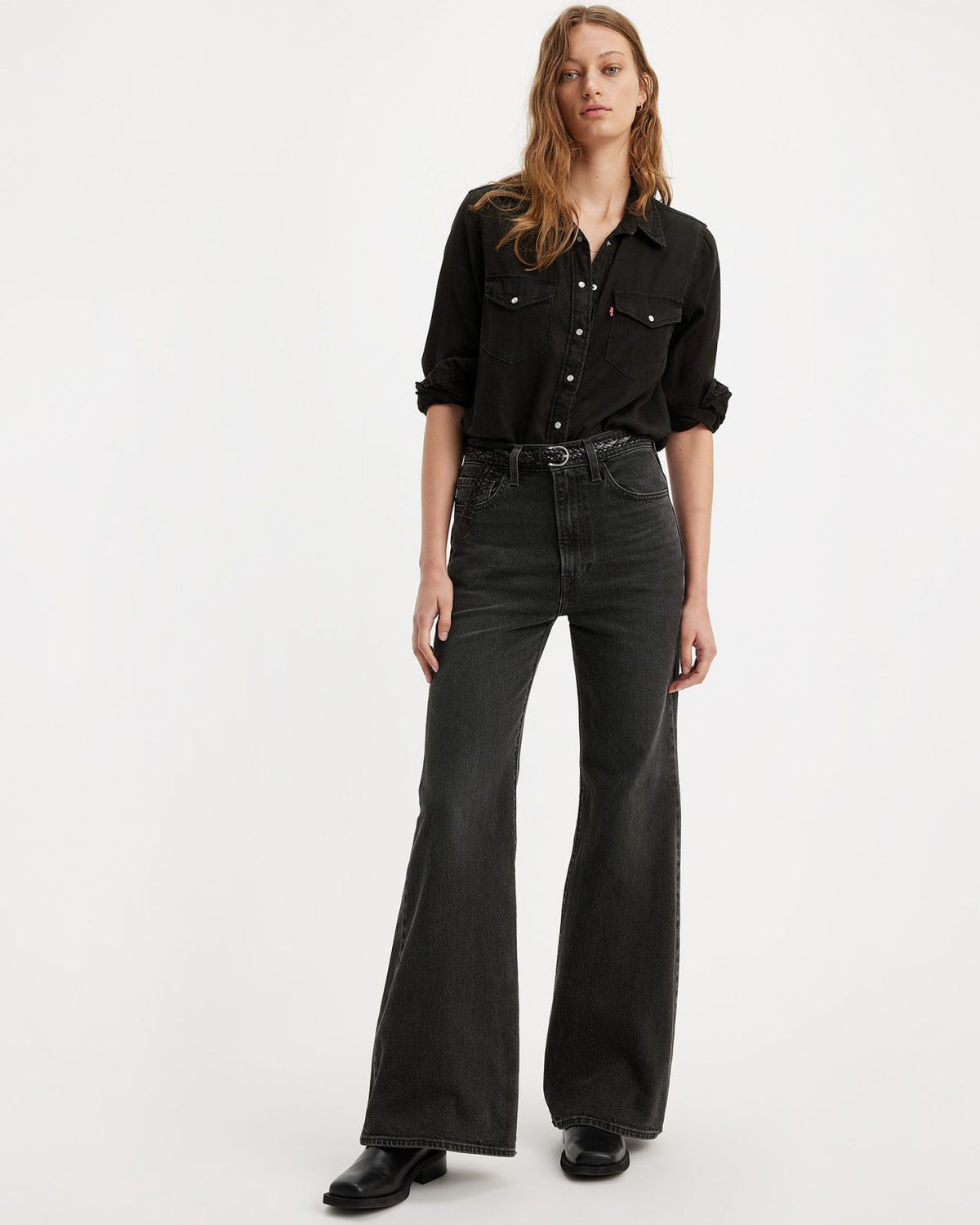 Levi's® Womens Ribcage Bells Flared Jeans - On The Town | Levi's® Jeans | JEANSTORE
