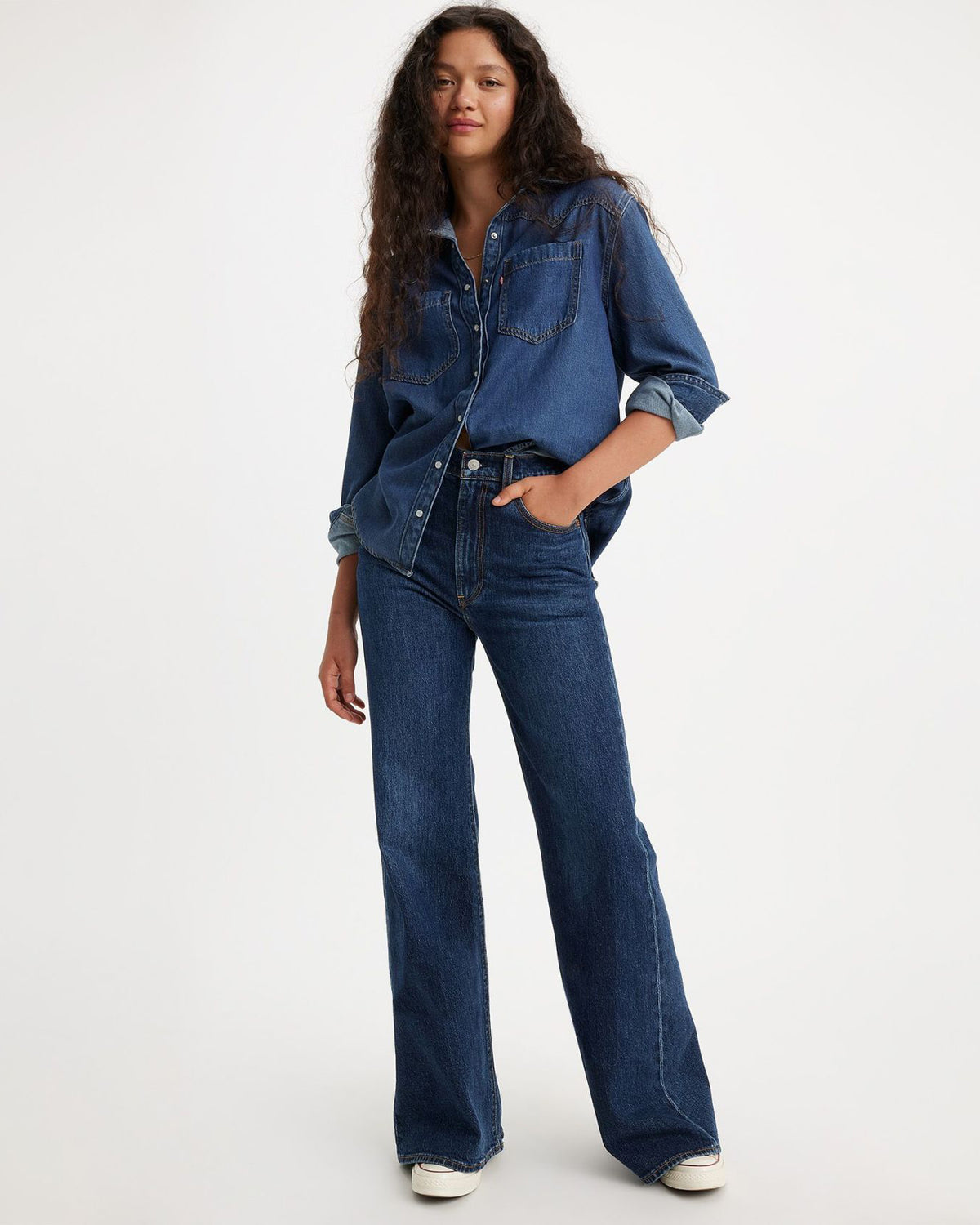 Levi's® Womens Ribcage Bells Flared Jeans - Sonoma Train | Levi's® Jeans | JEANSTORE