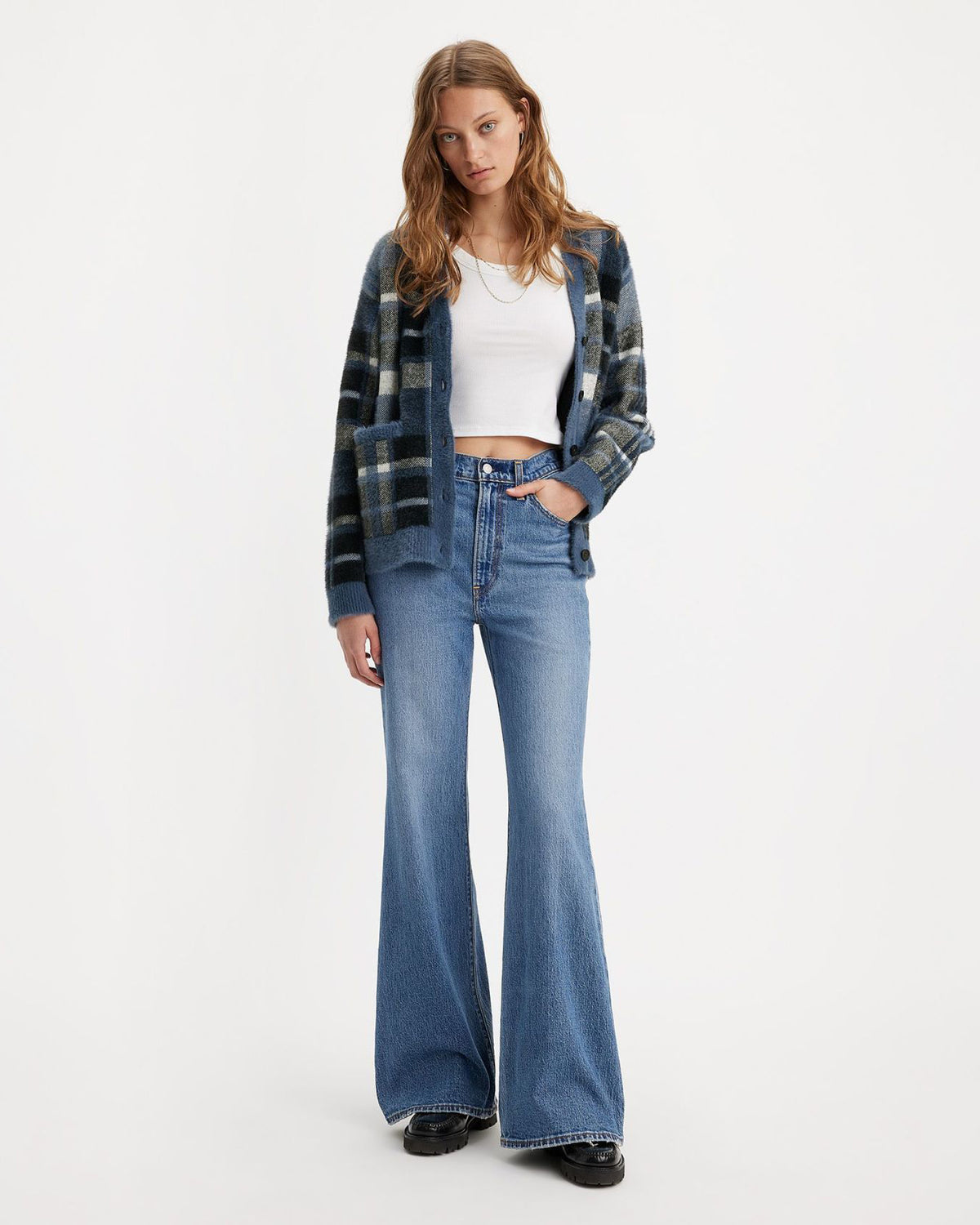 Levi's® Womens Ribcage Bells Flared Jeans - Sonoma Walks | Levi's® Jeans | JEANSTORE