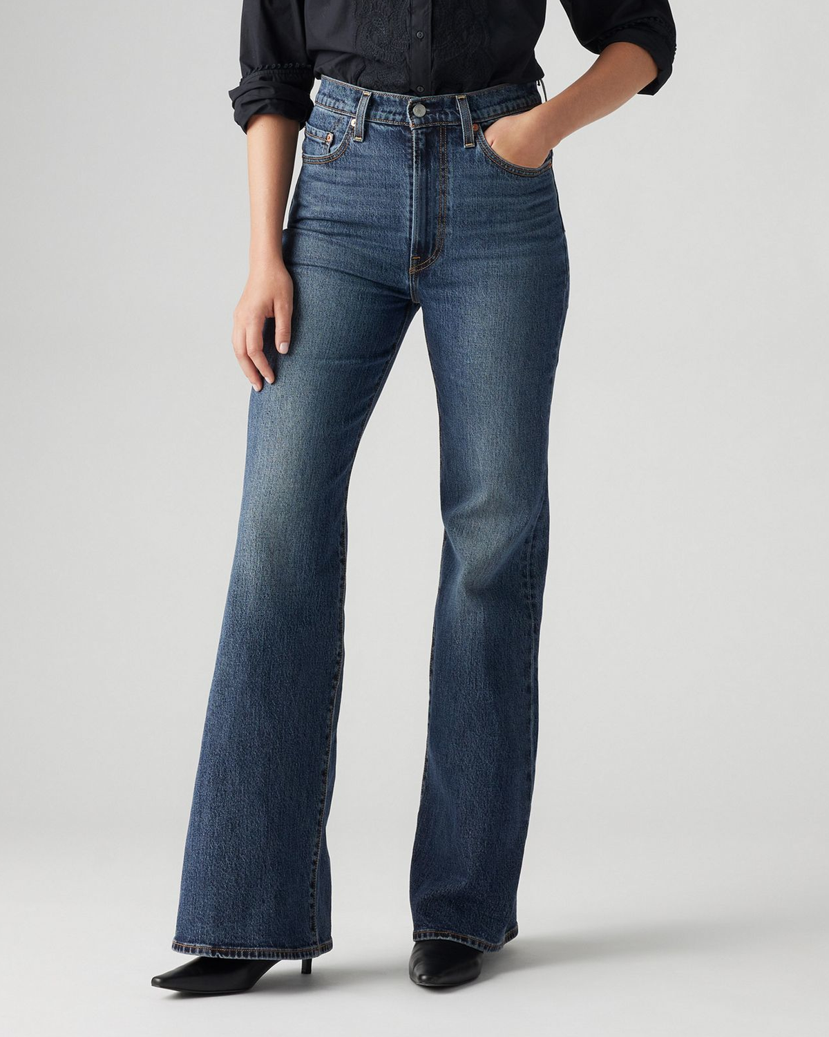 Levi's® Womens Ribcage Bells Flared Jeans - Romantic Story | Levi's® Jeans | JEANSTORE