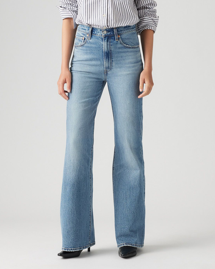Levi's® Womens Ribcage Bells Flared Jeans Next Saturday No Crease