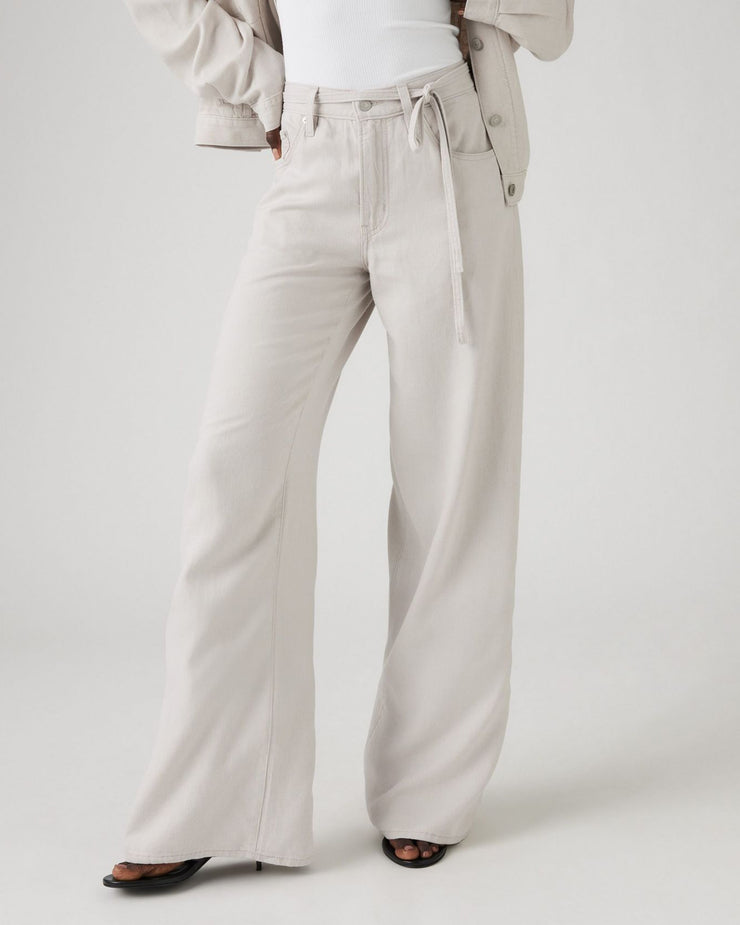 Levi's® Womens XL Straight Wide Leg Linen Trousers - Crystal Grey | Levi's® Chinos & Non-Denim Pants | JEANSTORE