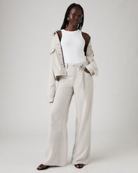 Levi's® Womens XL Straight Wide Leg Linen Trousers - Crystal Grey | Levi's® Chinos & Non-Denim Pants | JEANSTORE
