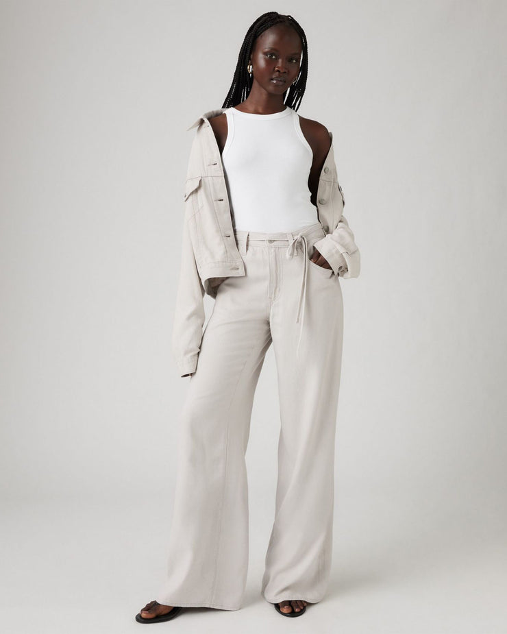 Levi's® Womens XL Straight Wide Leg Linen Trousers - Crystal Grey | Levi's® Chinos & Non-Denim Pants | JEANSTORE