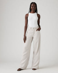 Levi's® Womens XL Straight Wide Leg Linen Trousers - Crystal Grey | Levi's® Chinos & Non-Denim Pants | JEANSTORE