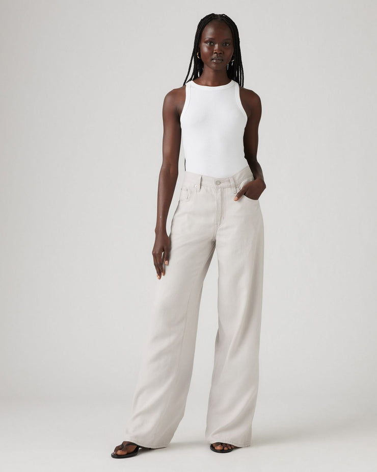 Levi's® Womens XL Straight Wide Leg Linen Trousers - Crystal Grey | Levi's® Chinos & Non-Denim Pants | JEANSTORE