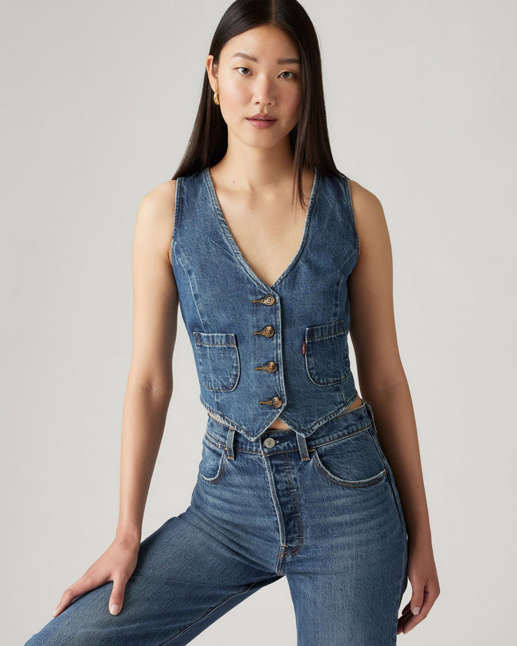 Levi's® Womens Tailored Denim Vest - Big Yikes