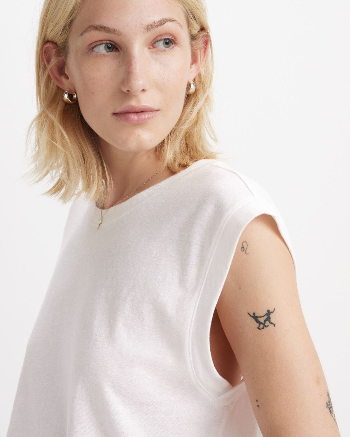 Levi's® Womens Boxy Tank Top - Slub White | Levi's® T Shirts | JEANSTORE