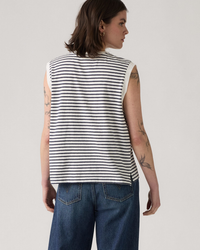 Levi's® Womens Boxy Tank Top - Emmi Stripe Peacoat Slub | Levi's® T Shirts | JEANSTORE