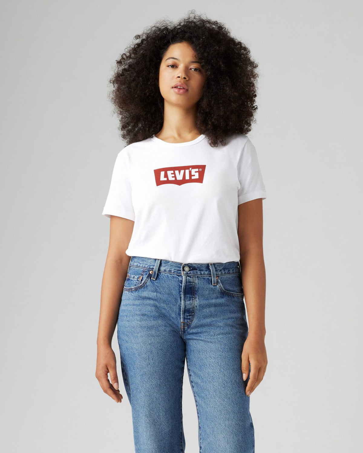 Levi's® Womens Graphic Iconic Tee - Vintage Batwing / White