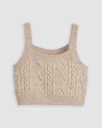 Levi's® Womens Primrose Cable Tank Top - Oatmeal Heather / Marled Vanilla | Levi's® Sweaters & Knitwear | JEANSTORE