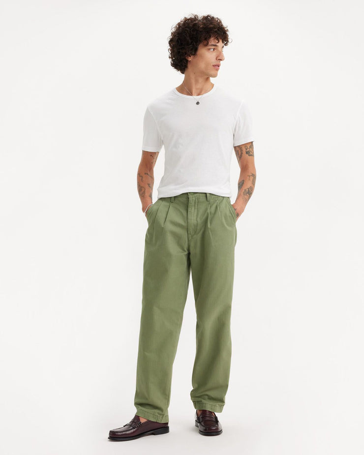 Levi's® XX Chino Loose Straight Mens Pleated Herringbone Pants - Four Leaf Clover