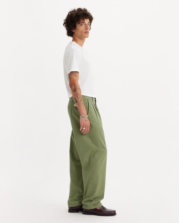 Levi's® XX Chino Loose Straight Mens Pleated Herringbone Pants - Four Leaf Clover