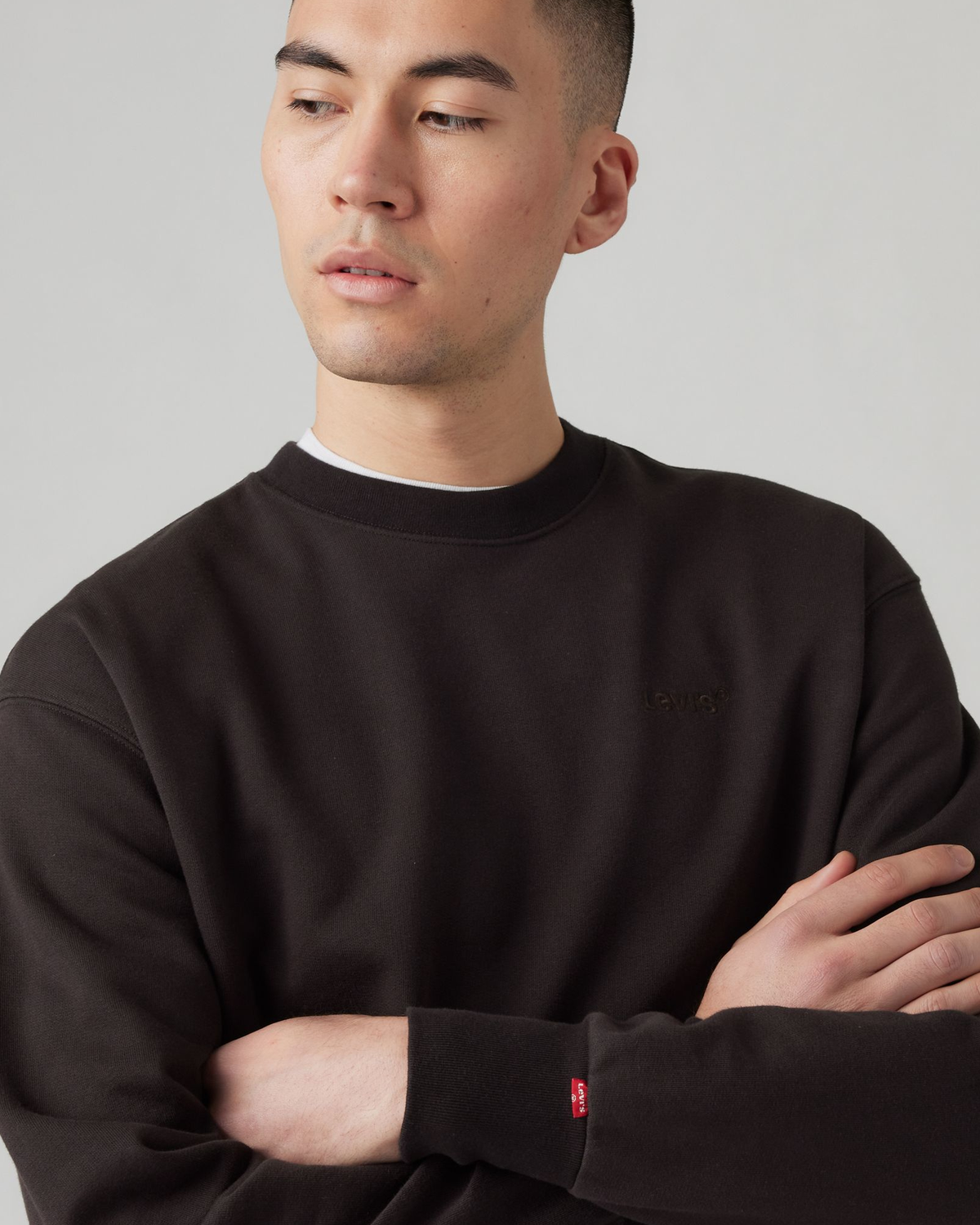 Levi's® Authentic Crew Sweat - Black Agate GD | Levi's® Sweaters & Knitwear | JEANSTORE